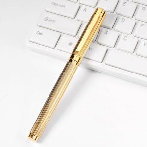 High Quality Custom Logo Embossed Golden Metal Fountain <b>Pen</b> Luxury Business Gift Ballpoint <b>Pen</b> for Business Writing and School - Product Image 4