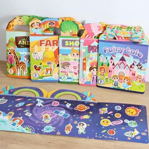 Children Play Crafts Imaginations <b>Training</b> Activity Quiet Animal Sticker <b>Book</b> for Kids - Product Image 1