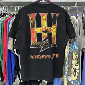 T-shirt da Uomo Oversize di Alta Qualità con Stampa <span class=keywords><strong>Angelo</strong></span> Bendato e Applicazioni Hot Drilling, <span class=keywords><strong>Abbigliamento</strong></span> Streetwear Personalizzato - Product Image 4