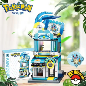 Keeppley Toy Set Animal Model Kit Gift House Street View Card Blind Box Anime Elf Trainer Collection Series Magic Building Block - Product Image 3