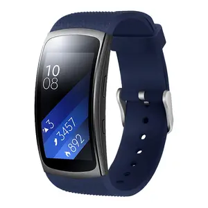 Tali Pengganti Jam Tangan Samsung, Karet Silikon Mewah Twill Lepas Cepat untuk Samsung Gear Fit 2 Pro