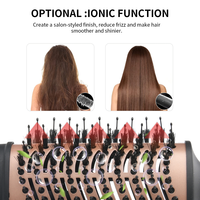 PRITECH Sèche-cheveux 1200W, Brosse à air chaud, Styler et Volumisant, Peigne Lisseur et Rouleau Coiffant, Sèche-cheveux Tout-en-un pour Usage Domestique