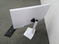 PC AIO para juegos con logotipo personalizado, pantalla giratoria de 24 pulgadas sin marco, elegante computadora de escritorio todo en uno blanca
