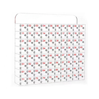 Armoire de rangement murale pour téléphones portables en acrylique transparent avec serrures de porte et clés Boîte de rangement pour téléphones portables en acrylique