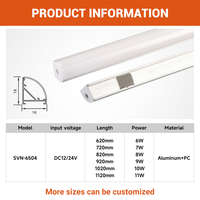 Éclairage LED amélioré en aluminium pour armoires, tiroirs de cuisine, meubles de salle de bain et compartiments intérieurs