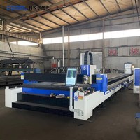 Máquina de Corte Láser de Fibra CORAL CRL-14032AD de 30KW con Plataforma Única sobre Riel, Sistema de Corte de Metal de Gran Formato