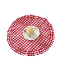 Nappe de table et torchon en coton à carreaux écossais multicolores, lavables, pour mariage, fête et décoration intérieure, idéal comme cadeau
