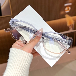 Óculos de Prescrição com Lentes Anti-Luz Azul em Estilo Tortoiseshell, Modelagem Slimming, para Miopia - Product Image 4