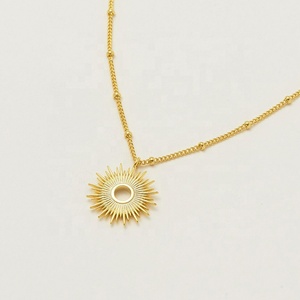 Collana di Sunburst di gioielli hawaiani in argento Sterling <span class=keywords><strong>2022</strong></span> placcati oro 925 più venduti - Product Image 4