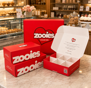 Boîte d'expédition <span class=keywords><strong>en</strong></span> carton ondulé personnalisée pour la <span class=keywords><strong>livraison</strong></span> de nourriture, sushis, biscuits, pâtisseries, gâteaux, avec séparateurs, emballage <span class=keywords><strong>en</strong></span> matériaux recyclés - Product Image 4