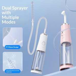 Juego de irrigador eléctrico Wenzhou portátil para mujeres y bebés posparto con carga USB, rosa y blanco - Product Image 5