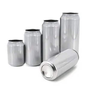 Vente en gros de canettes en aluminium 190ml 250ml 330ml 500ml Canettes de bière Production Logo Couleur personnalisée Canette de bière en aluminium pour boisson