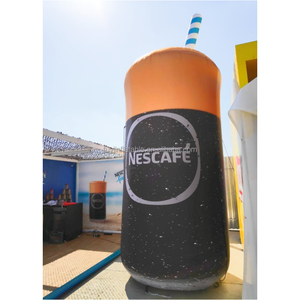 Kunden spezifische Größe <span class=keywords><strong>Promotion</strong></span> Dekoration Aufblasbare Werbe flasche Coffee Shop Riesige aufblasbare Kaffeetasse für Werbung - Product Image 3