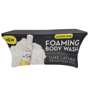 व्यापार के लिए छलाट 4 फीट 6 फीट 8 फीट फ्लनल कपड़े टेबल कवर विज्ञापन टेबल कपड़े दिखाता है - Product Image 2