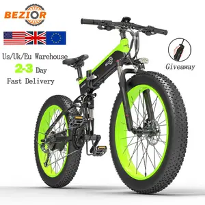 E-bike elettrica a lungo raggio ad alta velocità, motore da 1500 W, bici con copertone largo, bici elettrica da montagna, bicicletta elettrica da strada