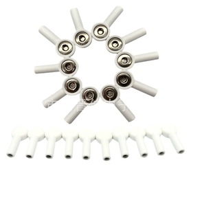 TogeeKa Banana <b>Plug</b> To Clip ECG Lead <b>Adapters</b> 10pcs Plastic Medical Connector For Electrode Pad Use - Product Image 4