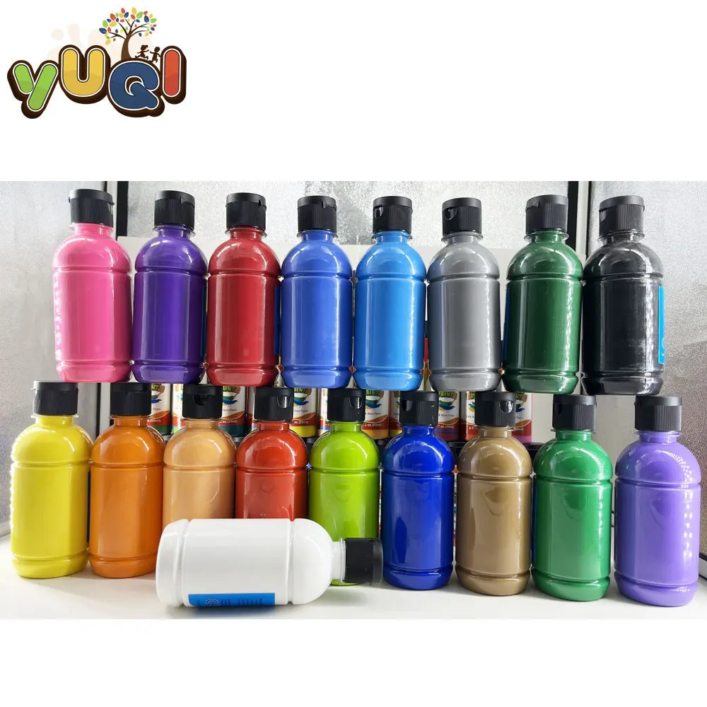 250Ml Peinture Acrylique Children Artist Acrylic Paint Non Toxic Diy Paint Set for Painting Fabric Canvas Ceramic Art