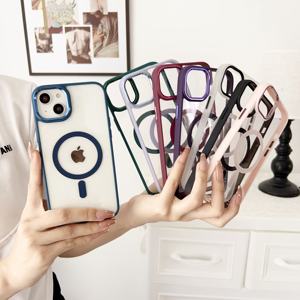 <span class=keywords><strong>Custodia</strong></span> per telefono trasparente in cristallo di ricarica Wireless magnetica di fabbrica Cover trasparente per telefono per PC per <span class=keywords><strong>custodia</strong></span> <span class=keywords><strong>Apple</strong></span> Iphone <span class=keywords><strong>11</strong></span> 12 13 15 14 - Product Image 2