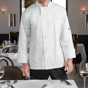 Veste de chef unisexe à manches longues uniforme de cuisine de restaurant pour hommes pour hôtels et restaurants personnel d'entretien ménager - Product Image 1