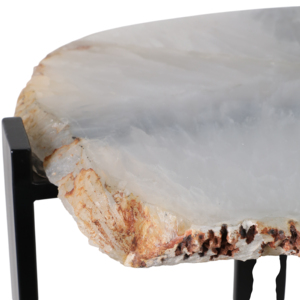 Tavolino contemporaneo con piano in agata grezza per l'arredamento di camera da letto o soggiorno - Product Image 6