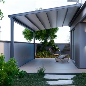 Pérgola Bioclimática <span class=keywords><strong>de</strong></span> PVC Resistente al Viento, Hecha a Medida <span class=keywords><strong>de</strong></span> Alta Calidad, Sweet Home |   Construcción robusta y montaje rápido para el patio trasero - Product Image 5