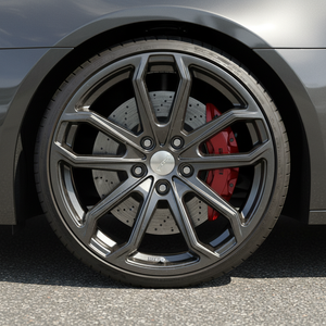 Ruedas de aleación multirradio Flow Formed Racing con acabado en oro oscuro, de una pieza, para automóviles de pasajeros. - Product Image 4