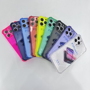 Funda de TPU transparente a prueba de golpes para teléfono móvil, cubierta de cuatro esquinas, cristal transparente, para <span class=keywords><strong>iPhone</strong></span> 13 pro max 13mini - Product Image 2