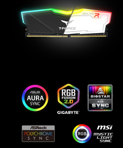 TEAMGROUP DELTA RGB <span class=keywords><strong>DDR4</strong></span> 2x16 Go de RAM 3600 MHz, RAM RGB blanche pour ordinateur de bureau, module de mémoire pour jeux, RAM RGB - Product Image 3