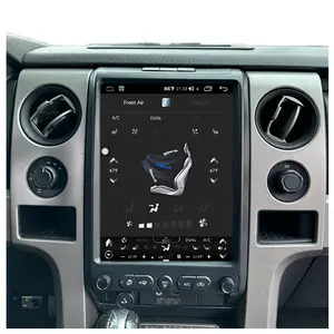 13 pollici di controllo del volante del carbonio Android 12 verticale Touch Screen di navigazione autoradio Stereo per F-150 Ford 2009 - 2014