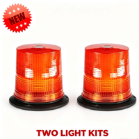 Feux de signalisation LED synchronisés 2PCS SYNC 80*5730-LED IP65 ECE R10 12-24V avec base magnétique/vis en option