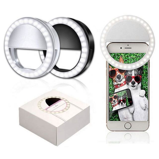 Hot Sell Mini Led Portable Mini Rechargeable With Cell Phone Mobile Beauty Usb Photographic Lighting Led Selfie Ring Light