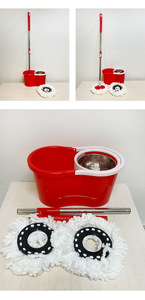 Hệ Thống Xô Lau Nhà Chất Lượng Cao Xoay 8 Hình Xô Lau Nhà Xoay <span class=keywords><strong>360</strong></span> Bằng Thép Không Gỉ Hệ Thống Lau Sàn - Product Image 6