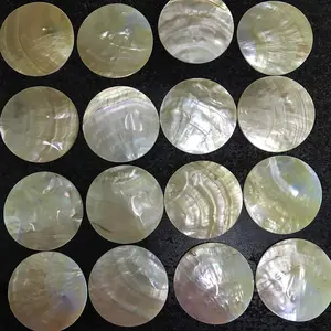 High Polished DIY Yellow Mother of Pearl Shell Flakes Handmade Craft Decoration