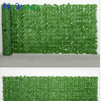 Clôture en feuille de gazon artificiel Imperméable Plante de gazon artificiel Clôture Grille Porte Protection UV Utilisation dans la cour