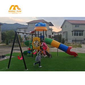 Ensemble <span class=keywords><strong>de</strong></span> toboggans d'extérieur pour aire <span class=keywords><strong>de</strong></span> jeux pour enfants avec plusieurs activités ludiques, idéal pour les garderies et les écoles, qualité commerciale - Product Image 1