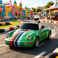 Kart électrique commercial pour sites d'amusement, course de drift avec mode limiteur de vitesse basse pour la sécurité des enfants, pour adultes et enfants, utilisation extérieure, CE