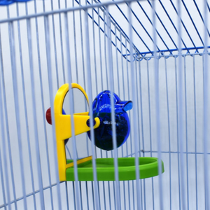 <strong>Funny</strong> Food Leaking Birds Feeder Dispenser <strong>Parrots</strong> <strong>Toys</strong> for Intelligence Training Bird Cage Accessories with Mirror - Product Image 6