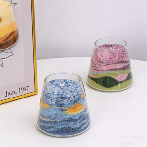 Kit de fabrication de bougies LANJO personnalisé avec sable coloré et cire pour la création artisanale de bougies - Product Image 4