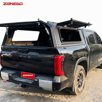 Capot rigide en alliage d'aluminium pour pick-up avec portes latérales solides et porte arrière à persiennes pour GMC Sierra