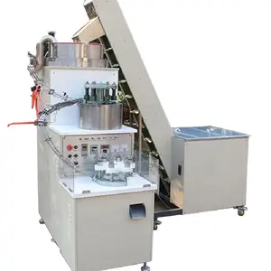 Chinese best selling plastic lid folding slitting machine with counter and heater