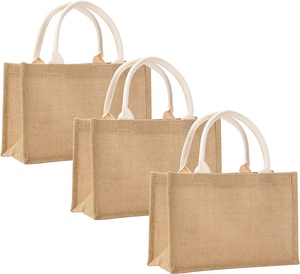 Factory <strong>Wholesale</strong> Custom Printed Wedding Shopping Gift PE <strong>Tote</strong> <strong>Bags</strong> Eco-Friendly Reusable Gunny Burlap <strong>Jute</strong> <strong>Tote</strong> Custom Logo - Product Image 2