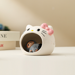 Diseño Original, Linda Cueva de Hamster con Forma de Gatito - Product Image 2