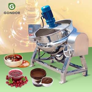 Olla industrial automática de sobremesa con caldera de vapor y agua, inclinable y fija, para cocinar caramelos - Product Image 1