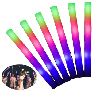 Bastoncini di schiuma luminosa illuminano bastoncini nuziali luminosi bacchette luminose tubo di allegria nel buio forniture per feste 3 modalità di bastoncini lampeggianti