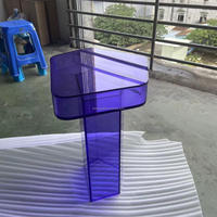 Moderner runder Acryl tisch Glass Center Lucite Tisch für Wohnzimmer Couch tisch Ess küche Outdoor Park Home Office Verwendung