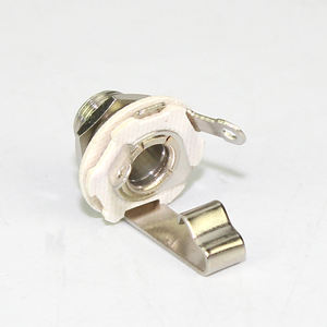 Mono kadın 6.35mm 1/4 inç Jack TS soket paneli dağı somun ve yıkayıcı ile nikel kaplama gitar Jack - Product Image 2