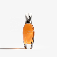 Nouvelle conception de flacon de parfum de luxe vide, personnalisation simple, design féminin, verre avec logo personnalisé pour l'emballage, peinture couleur