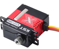 Micro servo numérique KST X12-508 pour hélicoptères RC, couple de 6,2 kgf.cm, temps de réponse de 0,07 seconde, engrenage en alliage d'aluminium et acier trempé