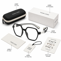 Lunettes optiques pour enfants de haute qualité TR90, montures optiques hexagonales bicolores pour enfants, lunettes flexibles incassables pour garçons et filles