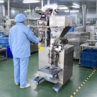 Machine d'emballage verticale électrique automatique haute précision pour pâtes liquides en plastique